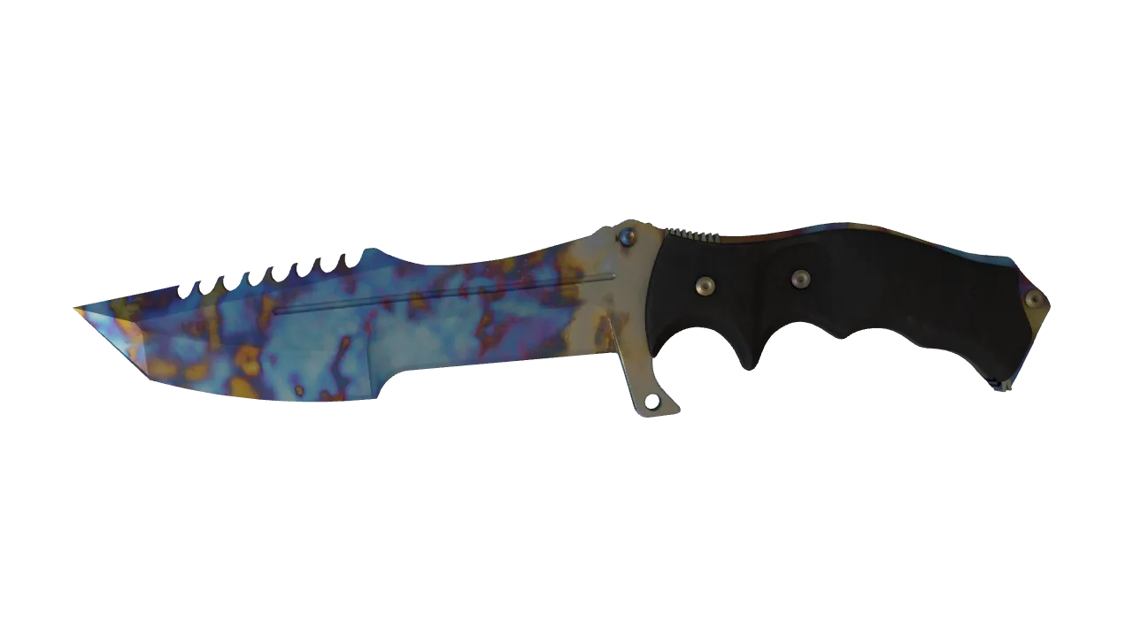 Huntsman Knife | Case Hardened seed #98, front