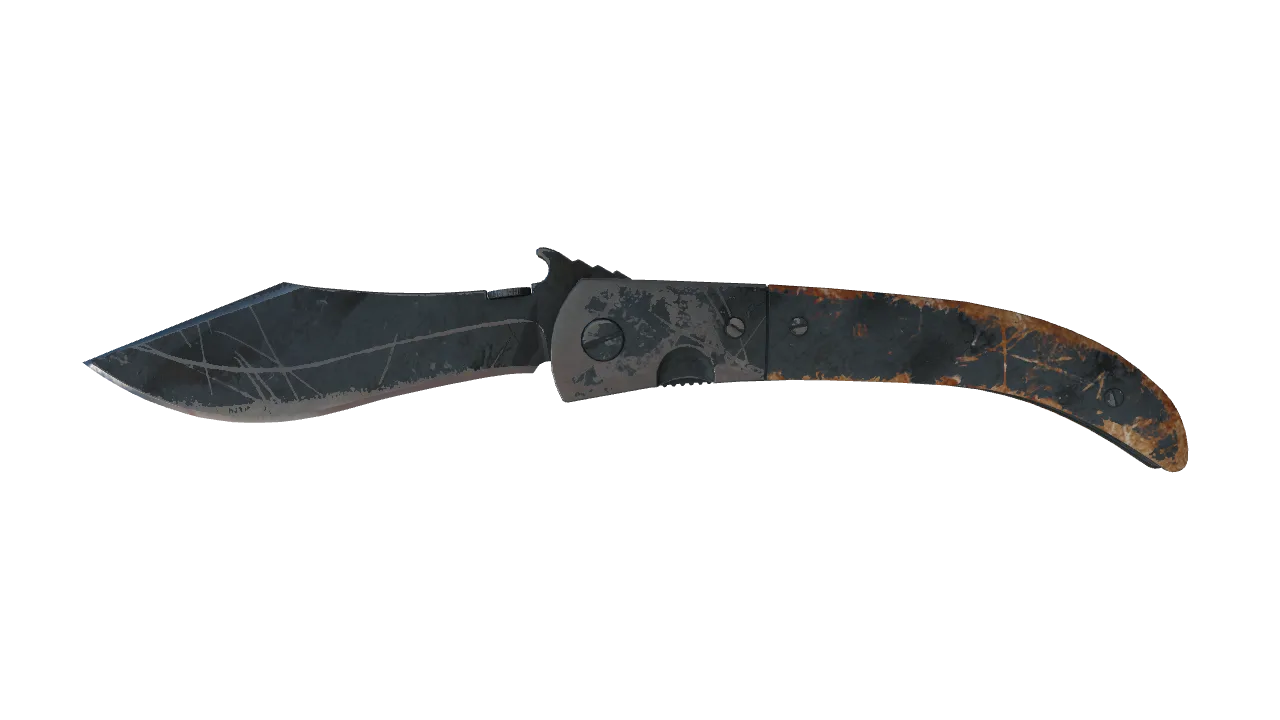★ Navaja Knife | Night Stripe (Battle-Scarred) — Dust II light, front