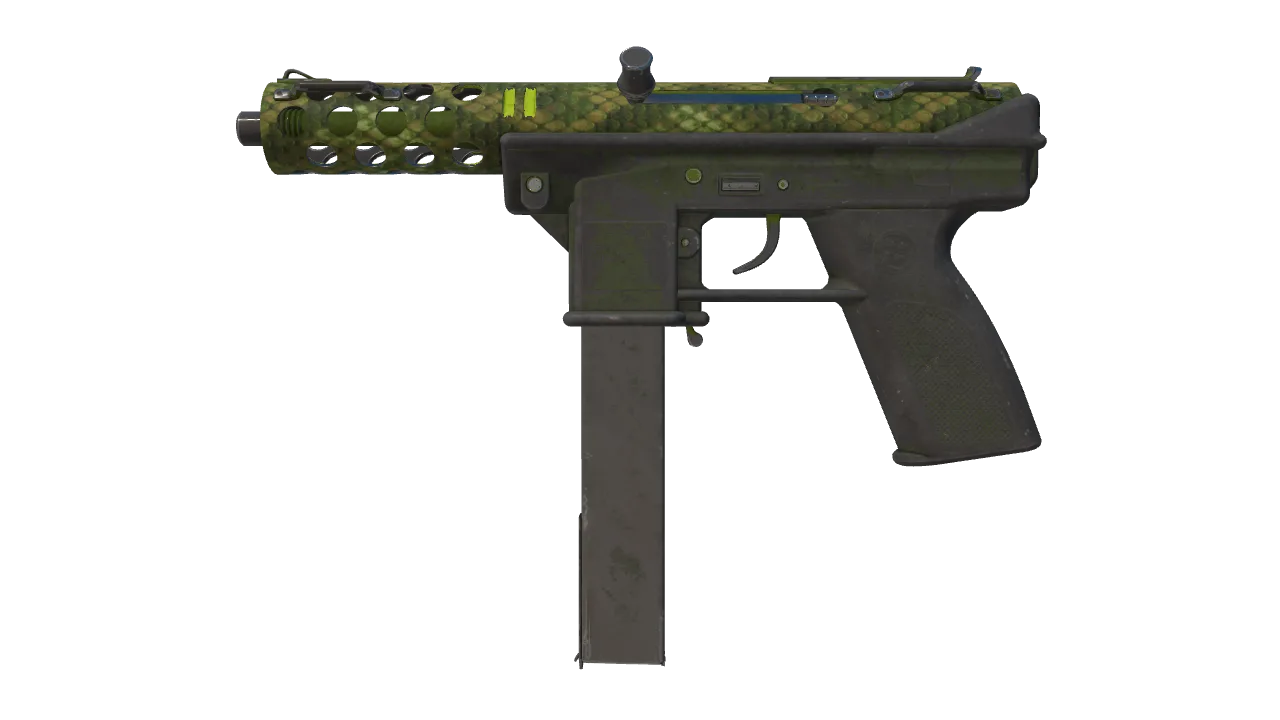Tec-9 | Garter-9 (Battle-Scarred) — Dust II light, front