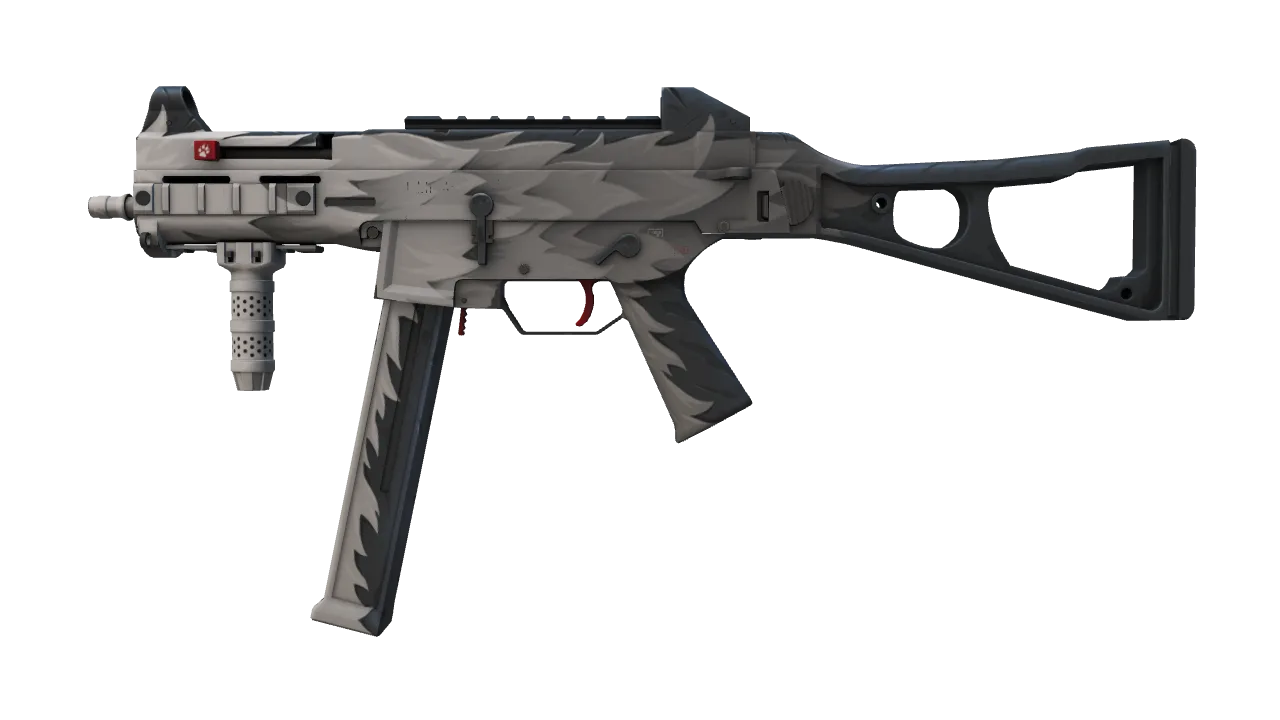 UMP-45 | Arctic Wolf (Field-Tested) — Dust II light, front