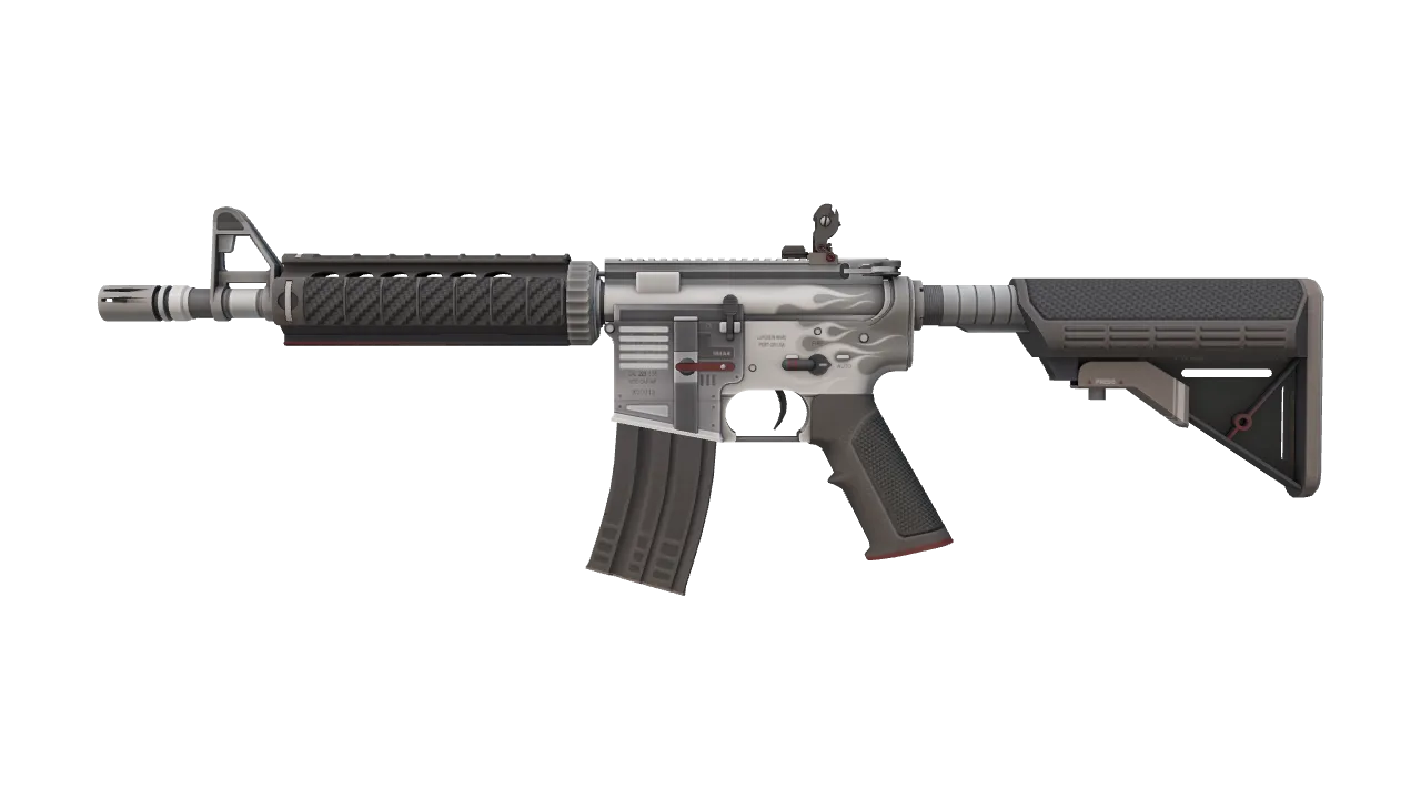 M4A4 | Magnesium (Factory New) — Dust II light, front