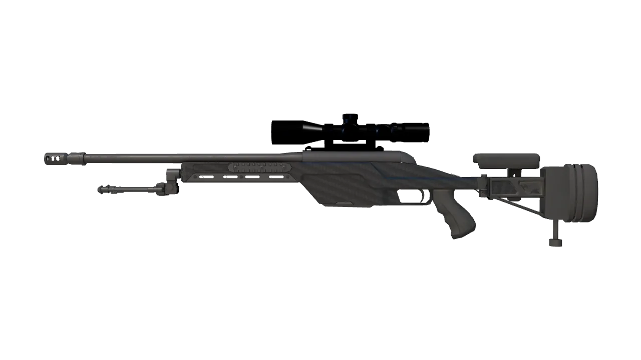 SSG 08 | Carbon Fiber (Minimal Wear) — Dust II light, front