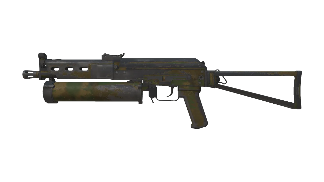 PP-Bizon | Forest Leaves (Battle-Scarred) — Dust II light, front