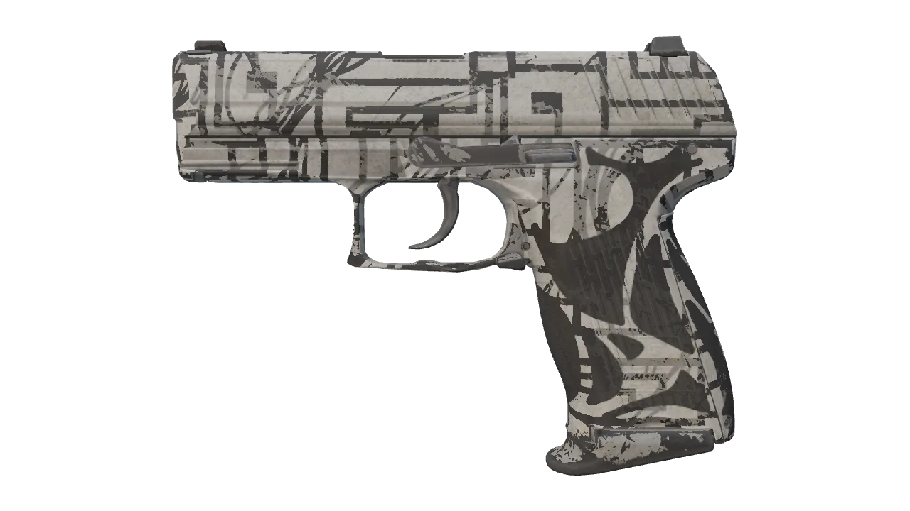 P2000 | Grip Tape (Battle-Scarred) — Dust II light, front
