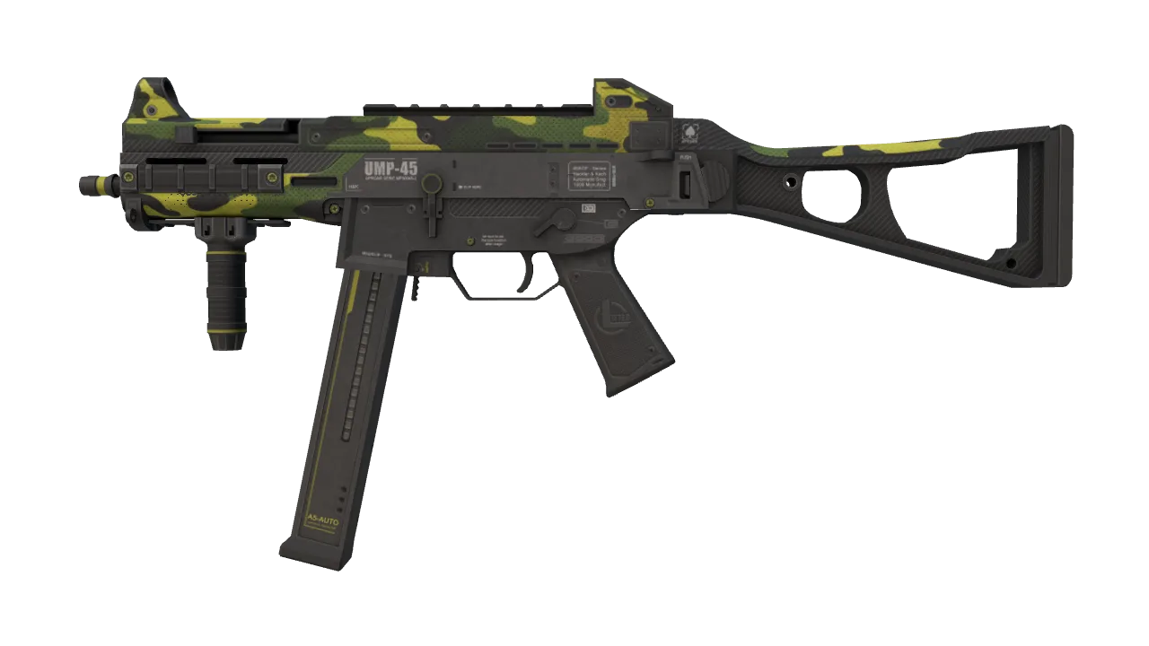 UMP-45 | Riot (Factory New) — Dust II light, front