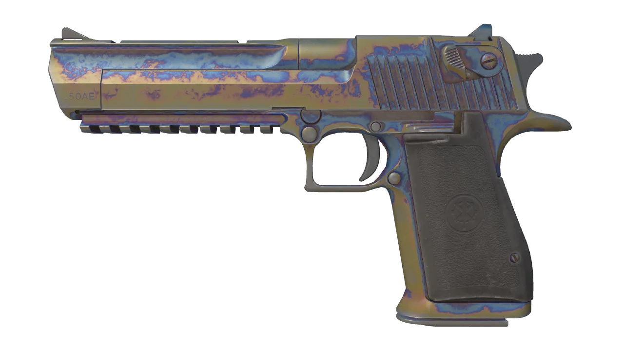 Souvenir Desert Eagle | Heat Treated (Field-Tested) — Dust II light, front