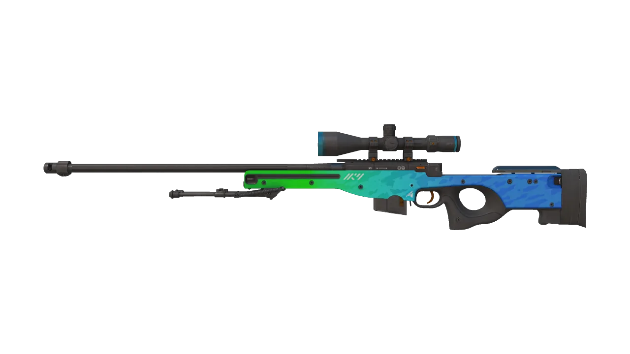 AWP | Ice Coaled (Factory New) — Dust II light, front