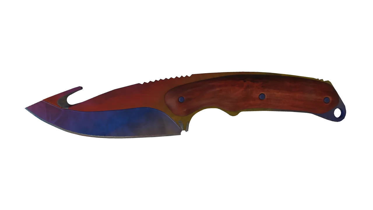 ★ Gut Knife | Marble Fade (Factory New) — Dust II light, front