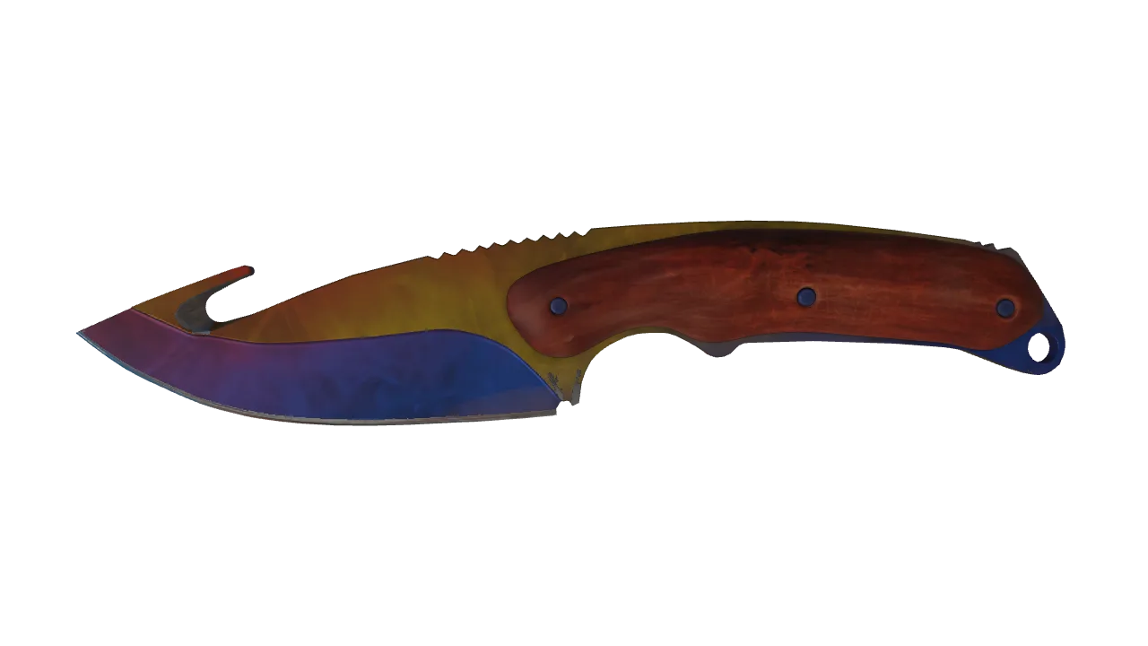 Gut Knife | Marble Fade seed #673, front
