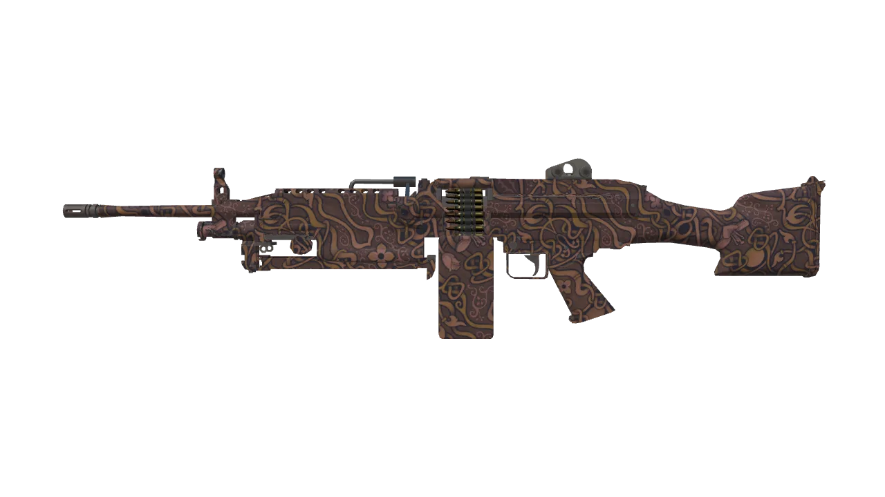 M249 | Humidor (Factory New) — Dust II light, front