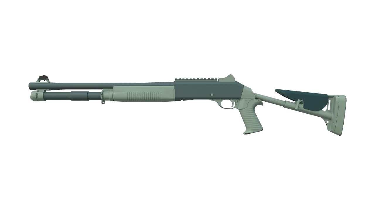 XM1014 | Blue Spruce (Minimal Wear) — Dust II light, front