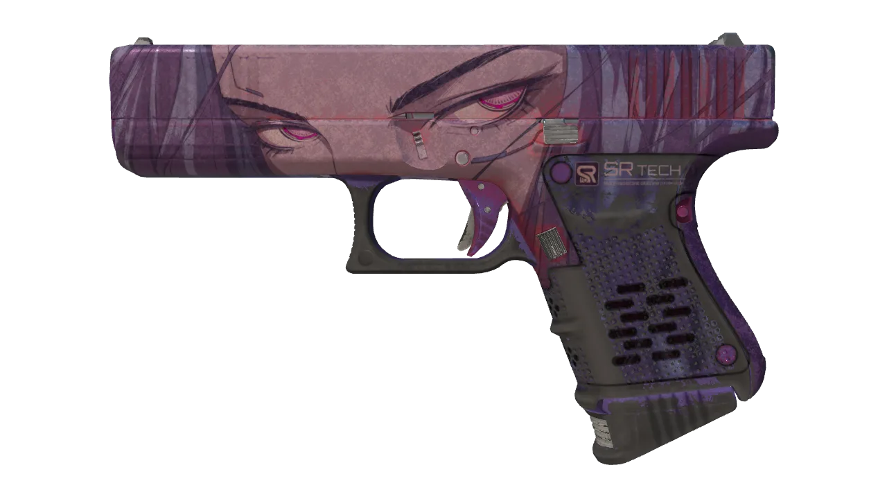 StatTrak™ Glock-18 | Shinobu (Battle-Scarred) — Dust II light, front