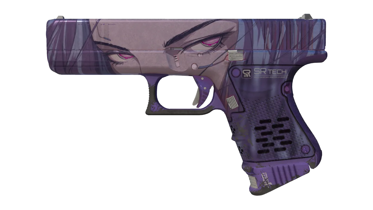 StatTrak™ Glock-18 | Shinobu (Field-Tested) — Dust II light, front