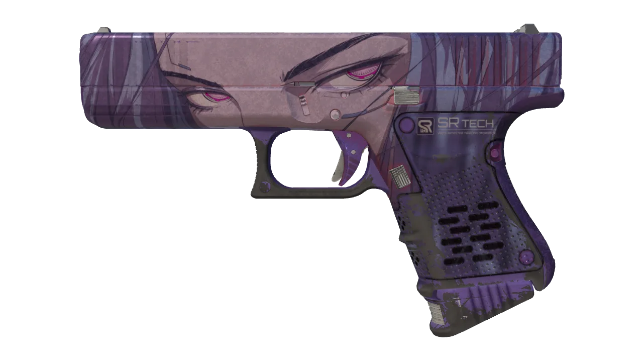 StatTrak™ Glock-18 | Shinobu (Well-Worn) — Dust II light, front