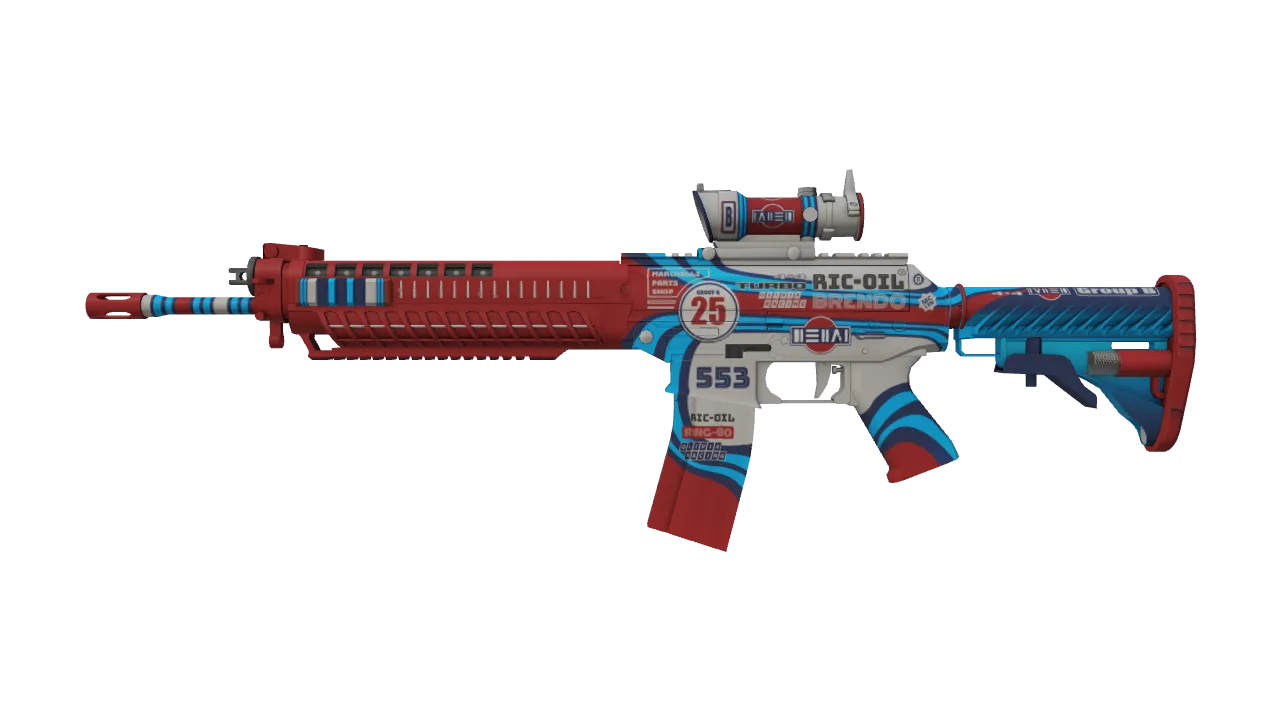 SG 553 | Integrale (Factory New) — Dust II light, front