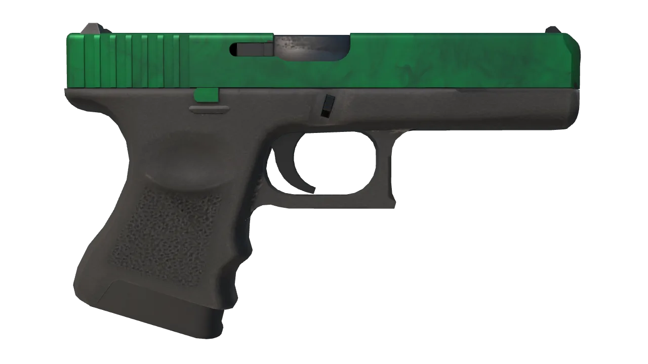 Glock-18 | Gamma Doppler (Emerald) seed #100, back