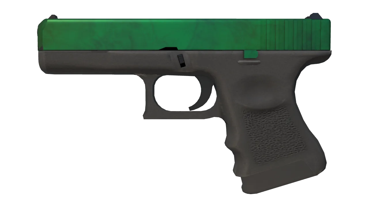 Glock-18 | Gamma Doppler (Emerald) seed #103, front