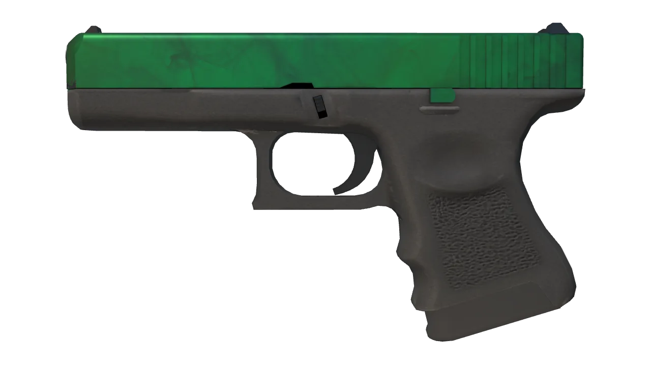Glock-18 | Gamma Doppler (Emerald) seed #109, front