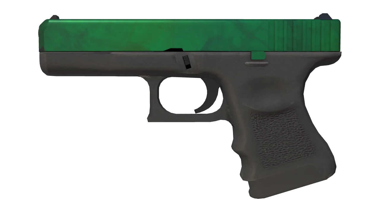 Glock-18 | Gamma Doppler (Emerald) seed #116, front