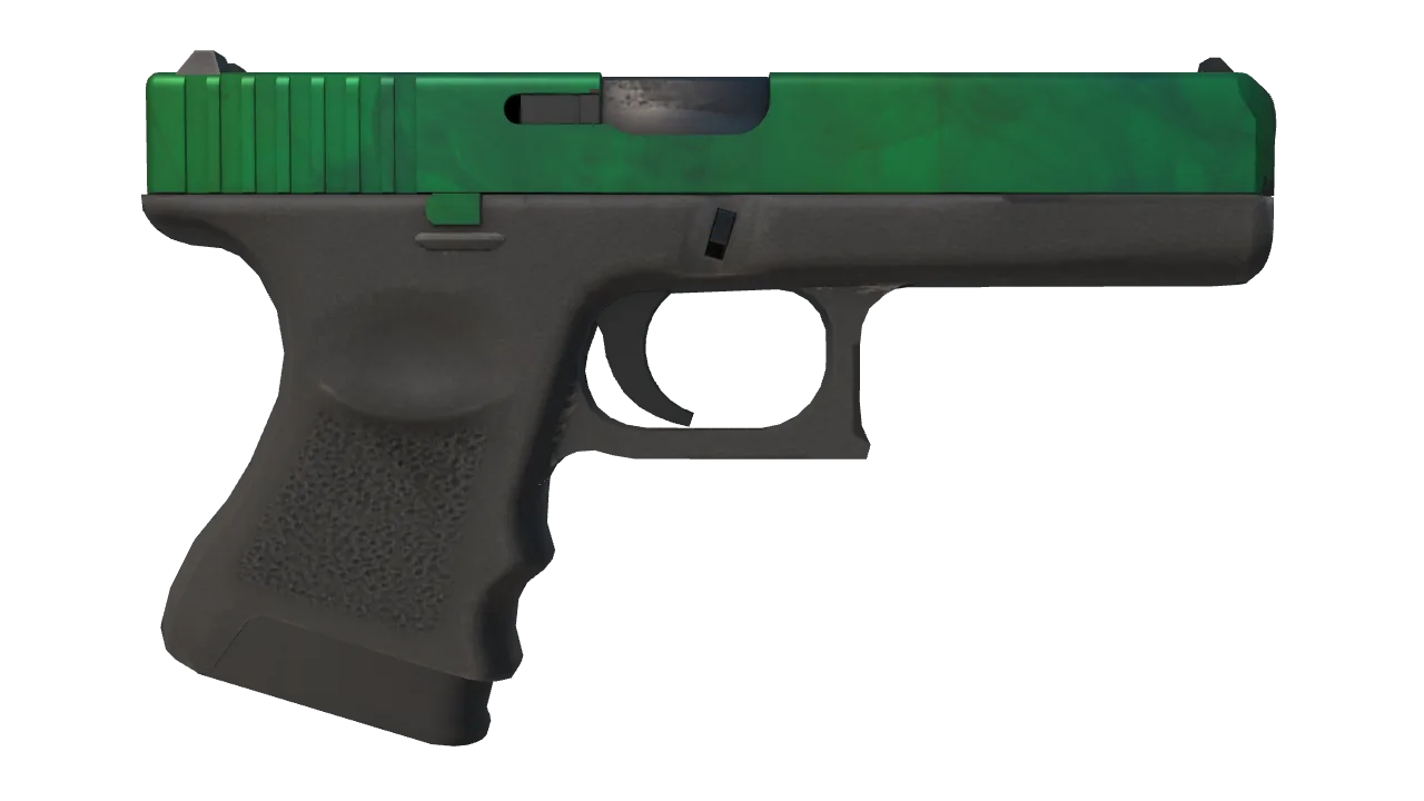 Glock-18 | Gamma Doppler (Emerald) seed #117, back