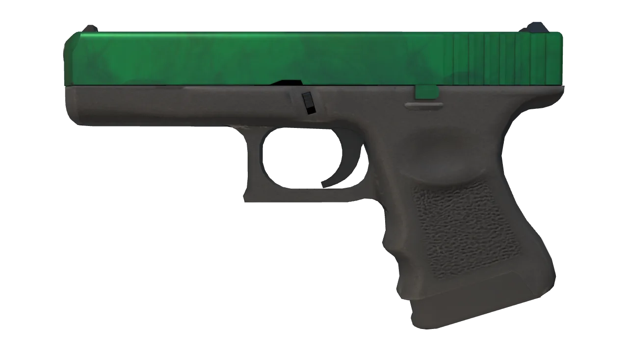 Glock-18 | Gamma Doppler (Emerald) seed #131, front
