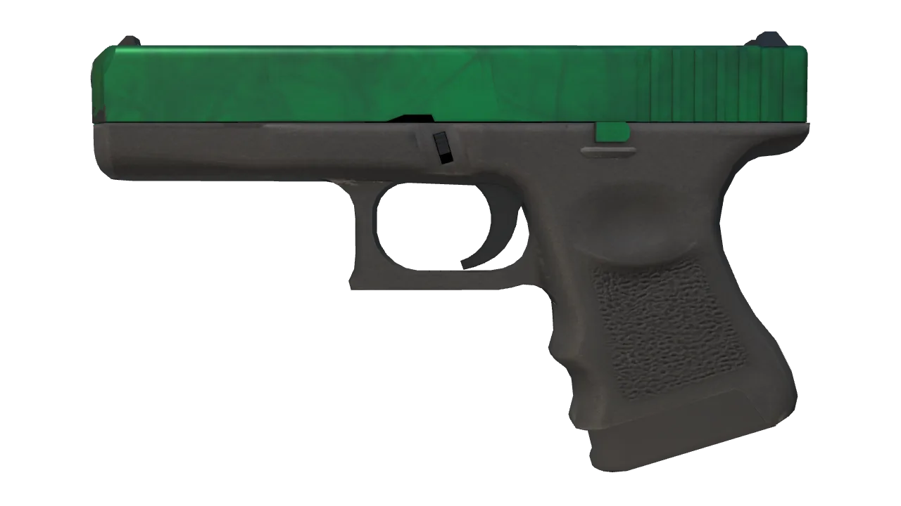 Glock-18 | Gamma Doppler (Emerald) seed #16, front