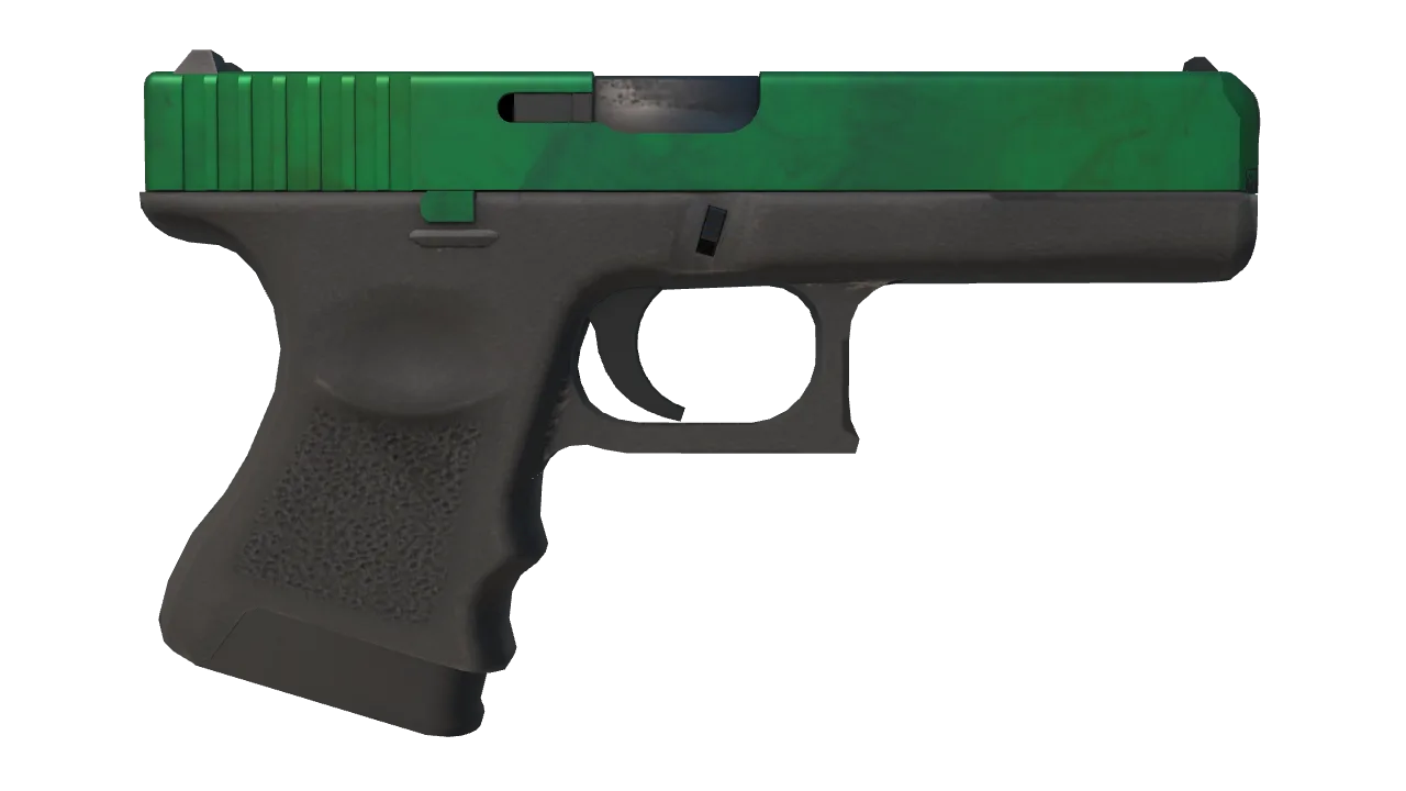 Glock-18 | Gamma Doppler (Emerald) seed #161, back