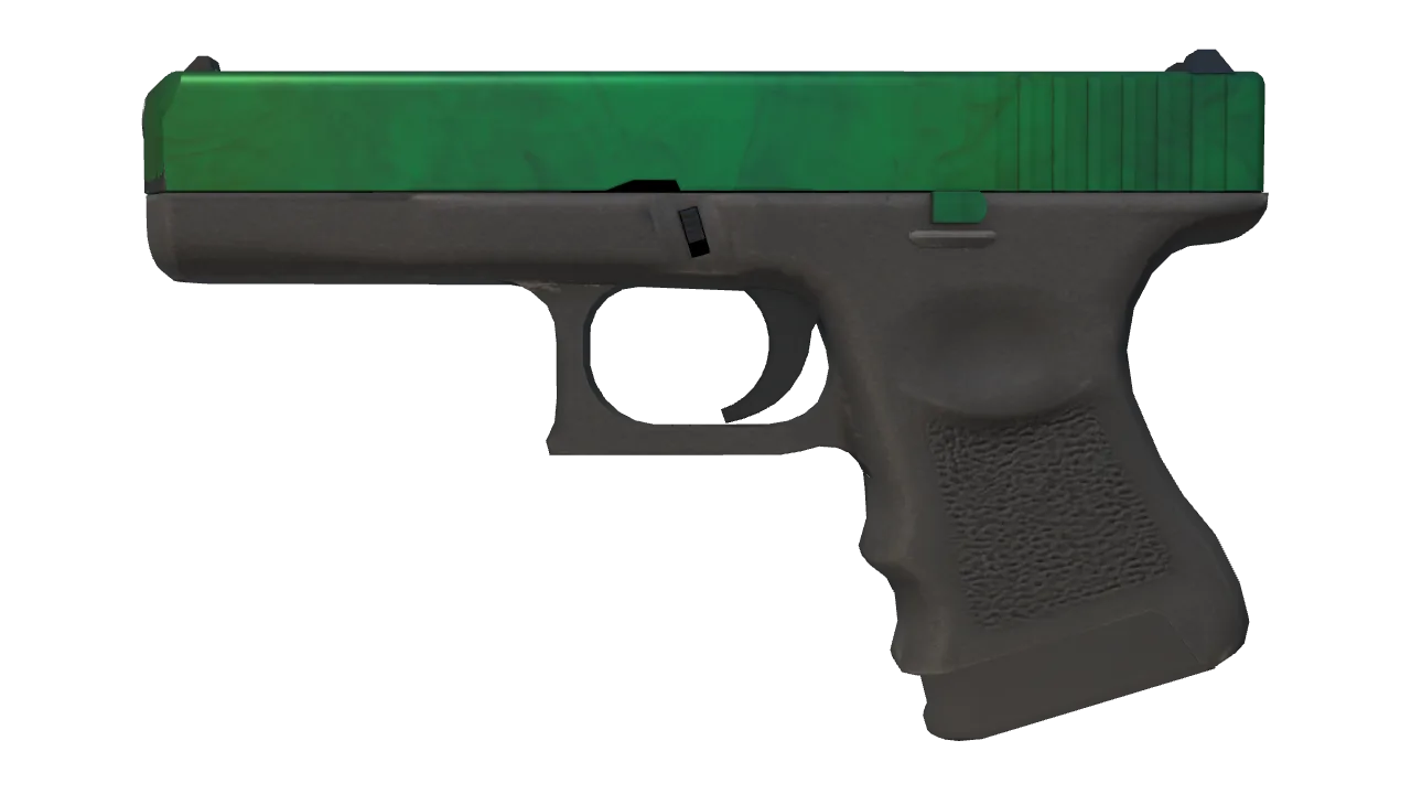 Glock-18 | Gamma Doppler (Emerald) seed #161, front