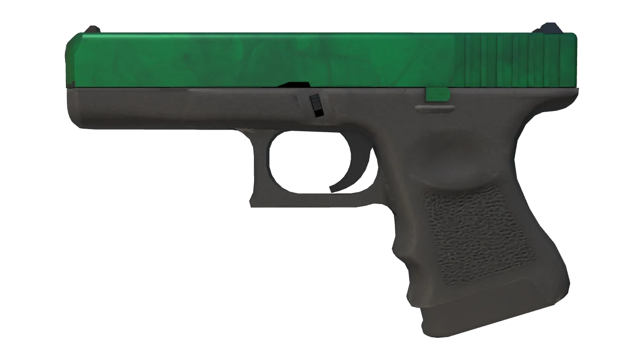 Glock-18 | Gamma Doppler (Emerald) seed #17, front