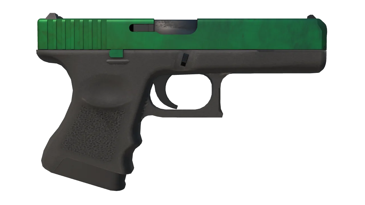 Glock-18 | Gamma Doppler (Emerald) seed #182, back