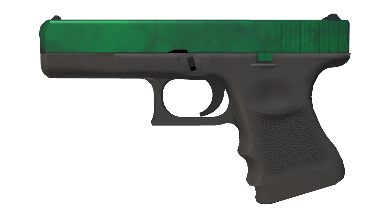 Glock-18 | Gamma Doppler (Emerald) seed #182, front