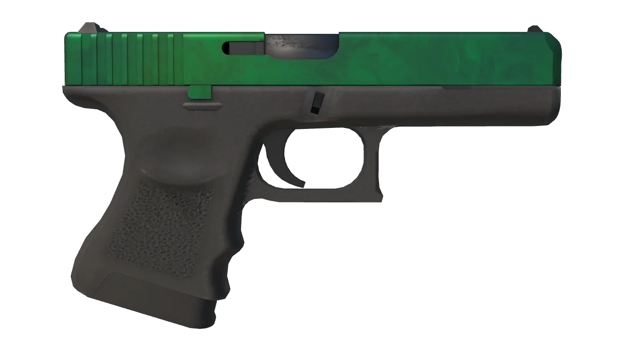 Glock-18 | Gamma Doppler (Emerald) seed #209, back