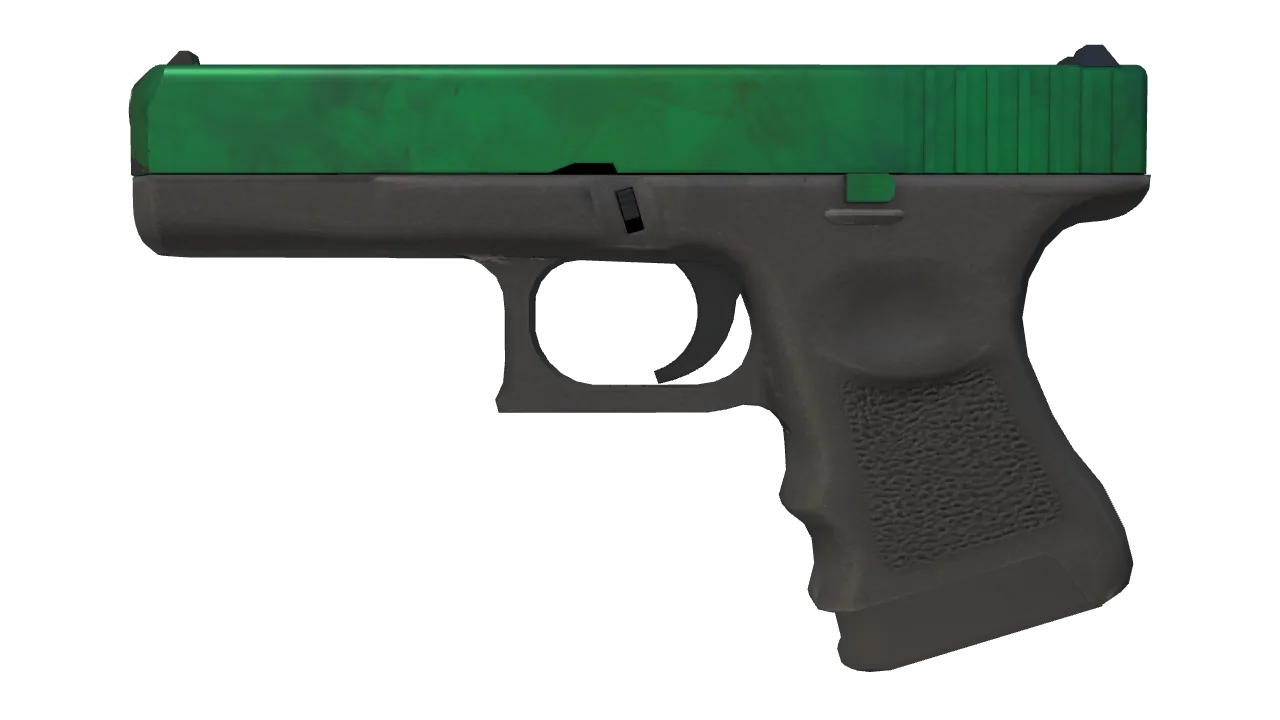 Glock-18 | Gamma Doppler (Emerald) seed #209, front