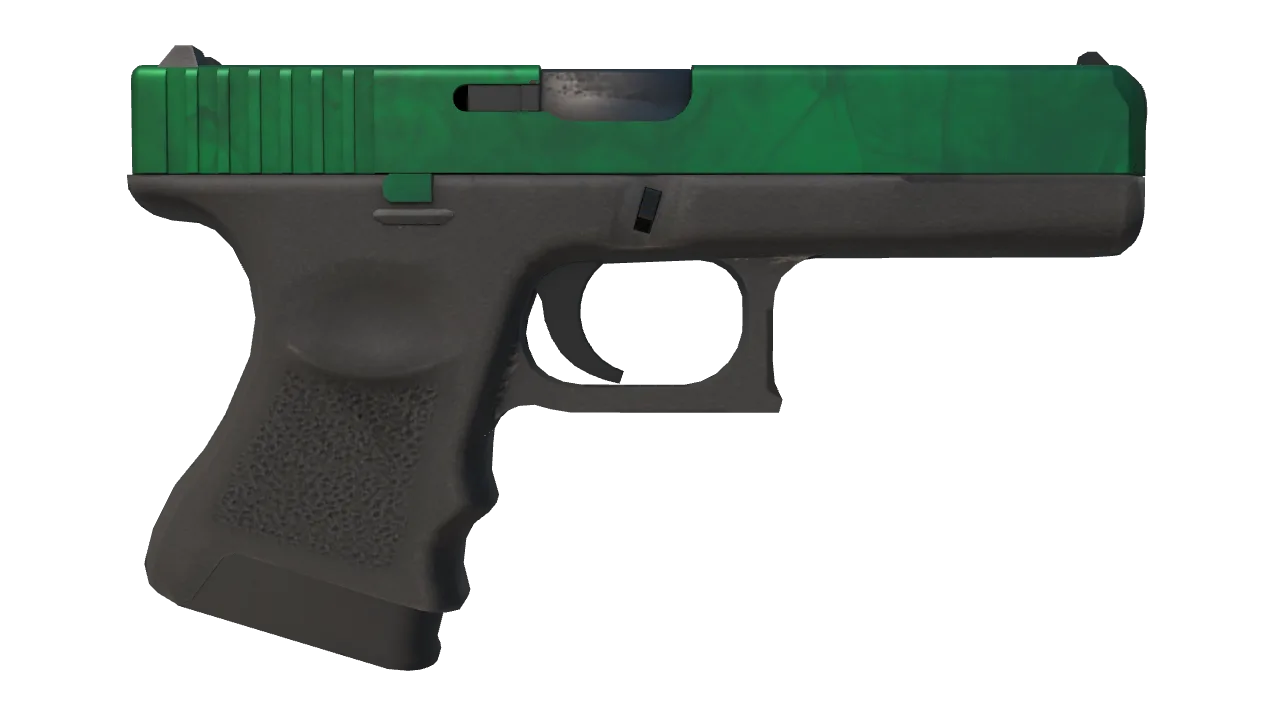 Glock-18 | Gamma Doppler (Emerald) seed #242, back