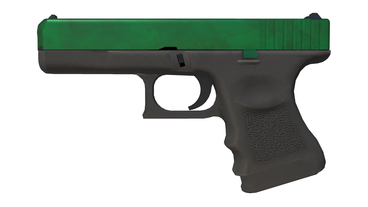 Glock-18 | Gamma Doppler (Emerald) seed #242, front