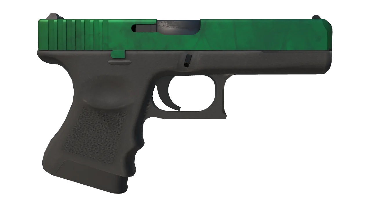 Glock-18 | Gamma Doppler (Emerald) seed #263, back