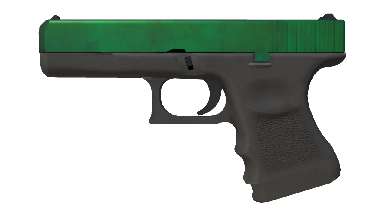 Glock-18 | Gamma Doppler (Emerald) seed #305, front