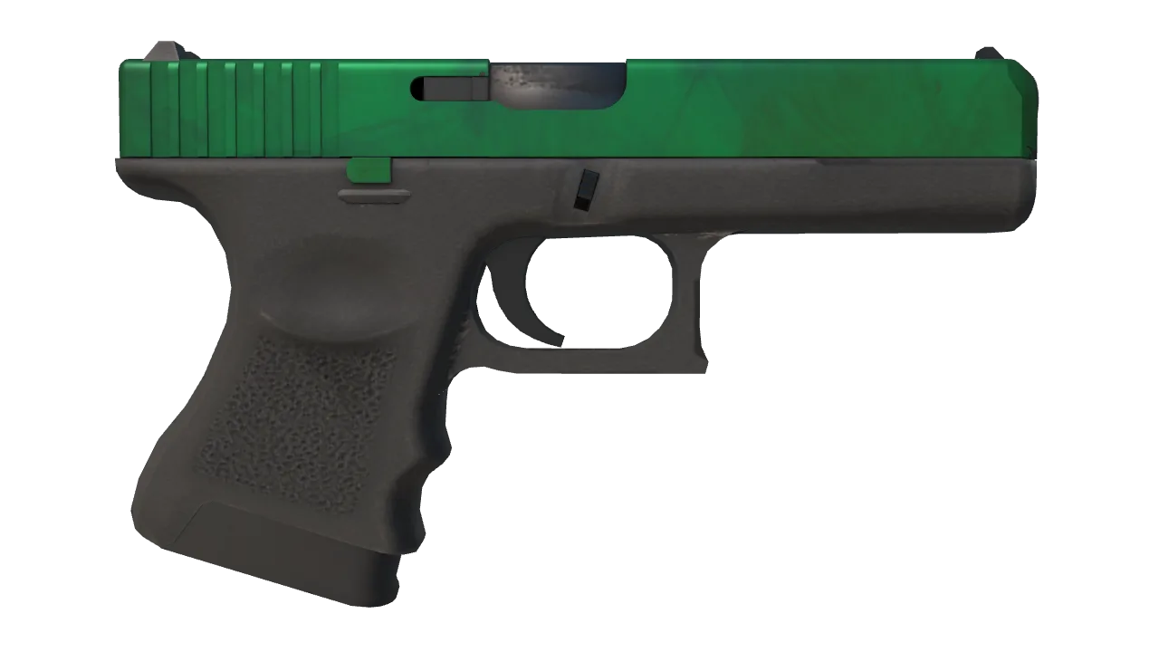 Glock-18 | Gamma Doppler (Emerald) seed #306, back