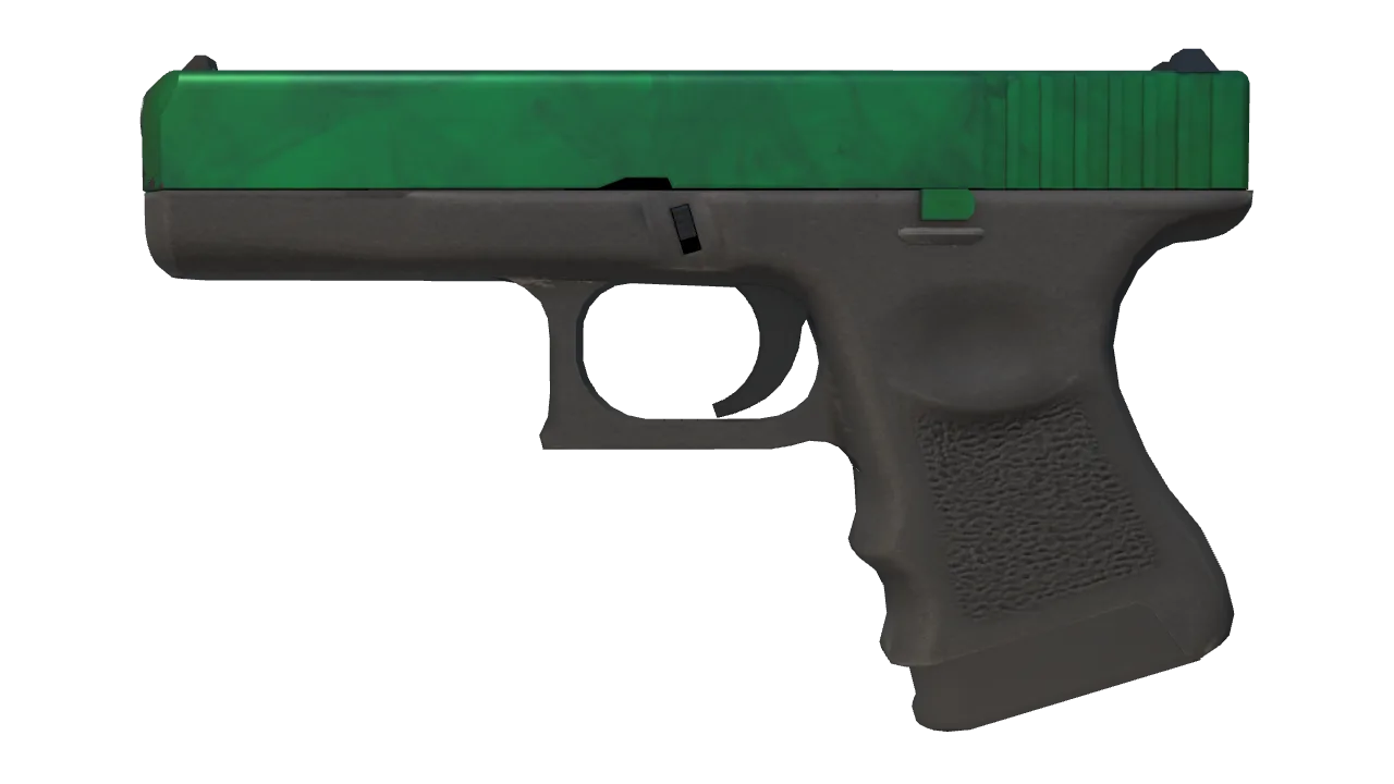 Glock-18 | Gamma Doppler (Emerald) seed #306, front