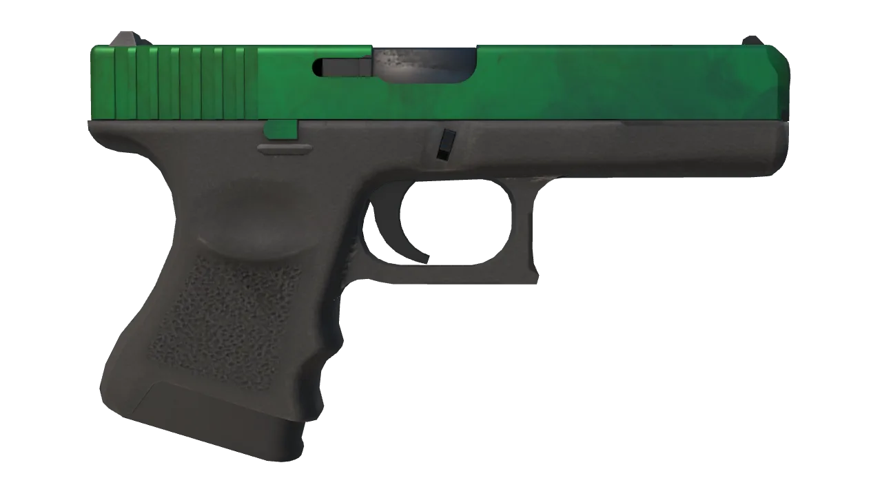 Glock-18 | Gamma Doppler (Emerald) seed #34, back