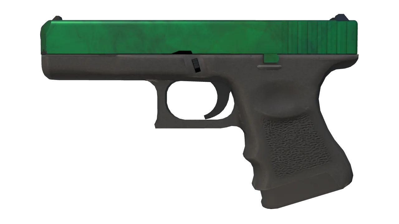 Glock-18 | Gamma Doppler (Emerald) seed #360, front