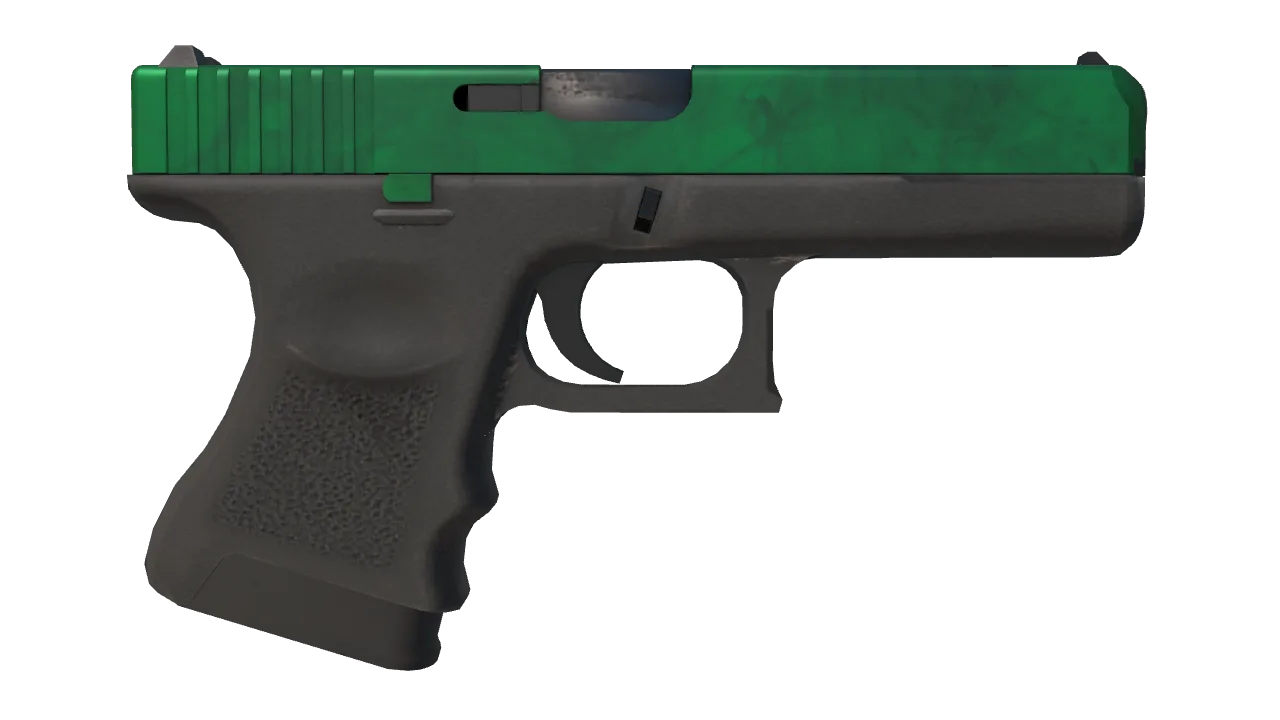Glock-18 | Gamma Doppler (Emerald) seed #391, back