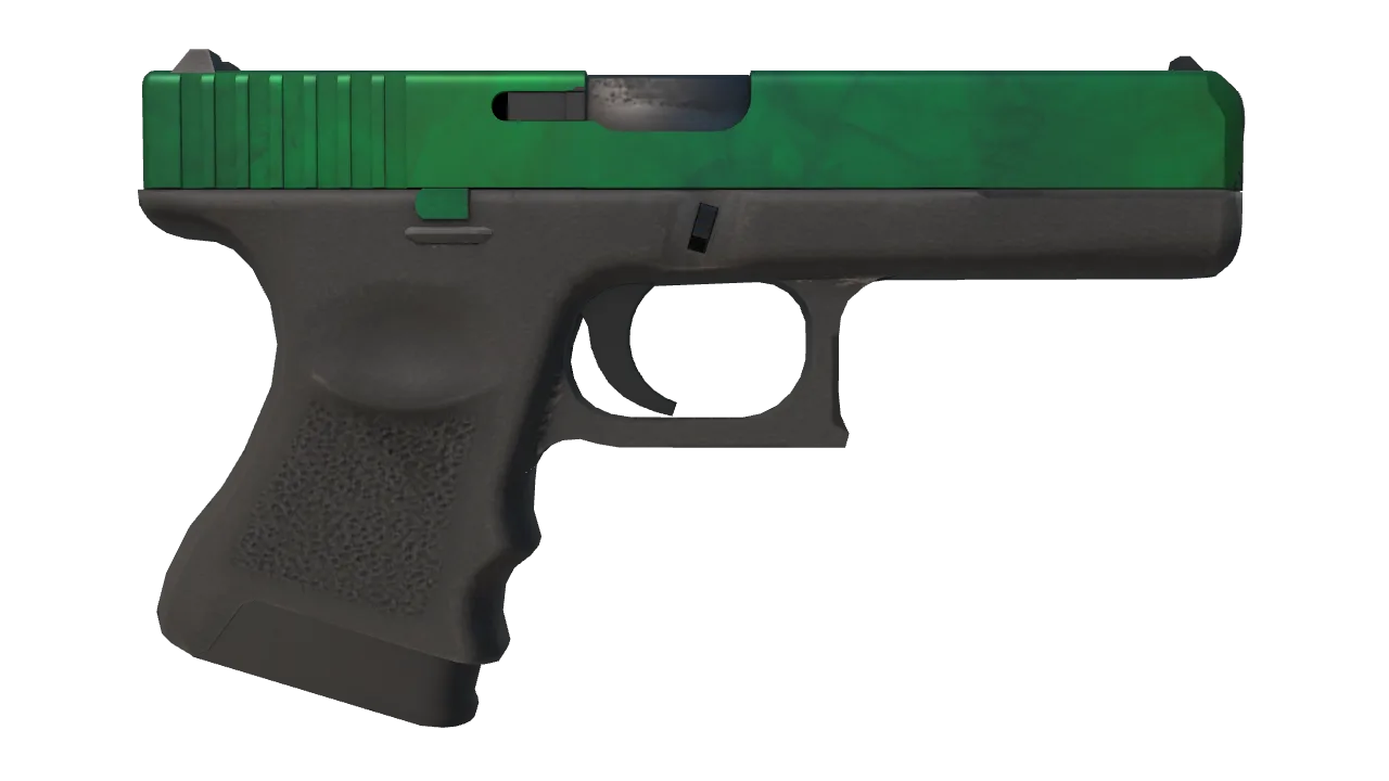 Glock-18 | Gamma Doppler (Emerald) seed #392, back