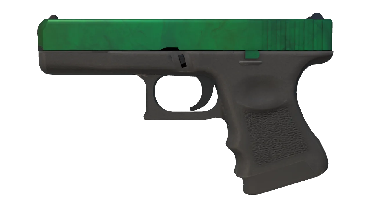 Glock-18 | Gamma Doppler (Emerald) seed #392, front