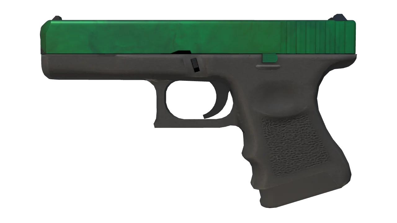 Glock-18 | Gamma Doppler (Emerald) seed #397, front