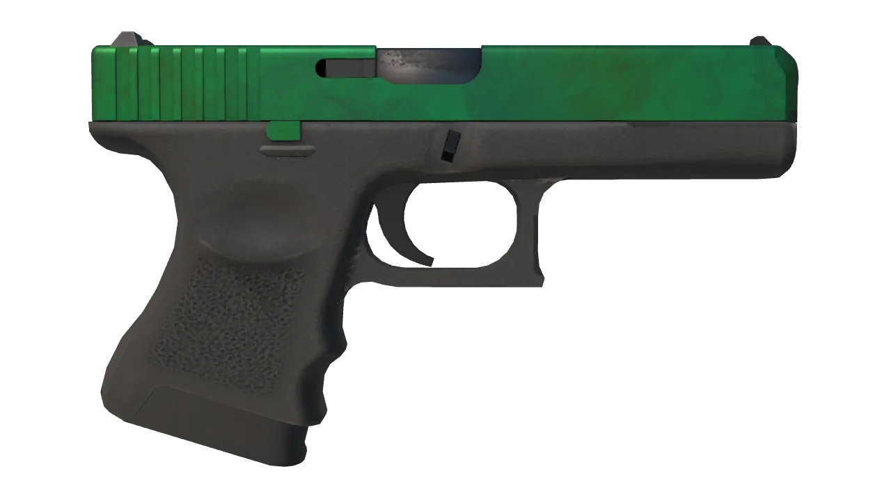 Glock-18 | Gamma Doppler (Emerald) seed #400, back