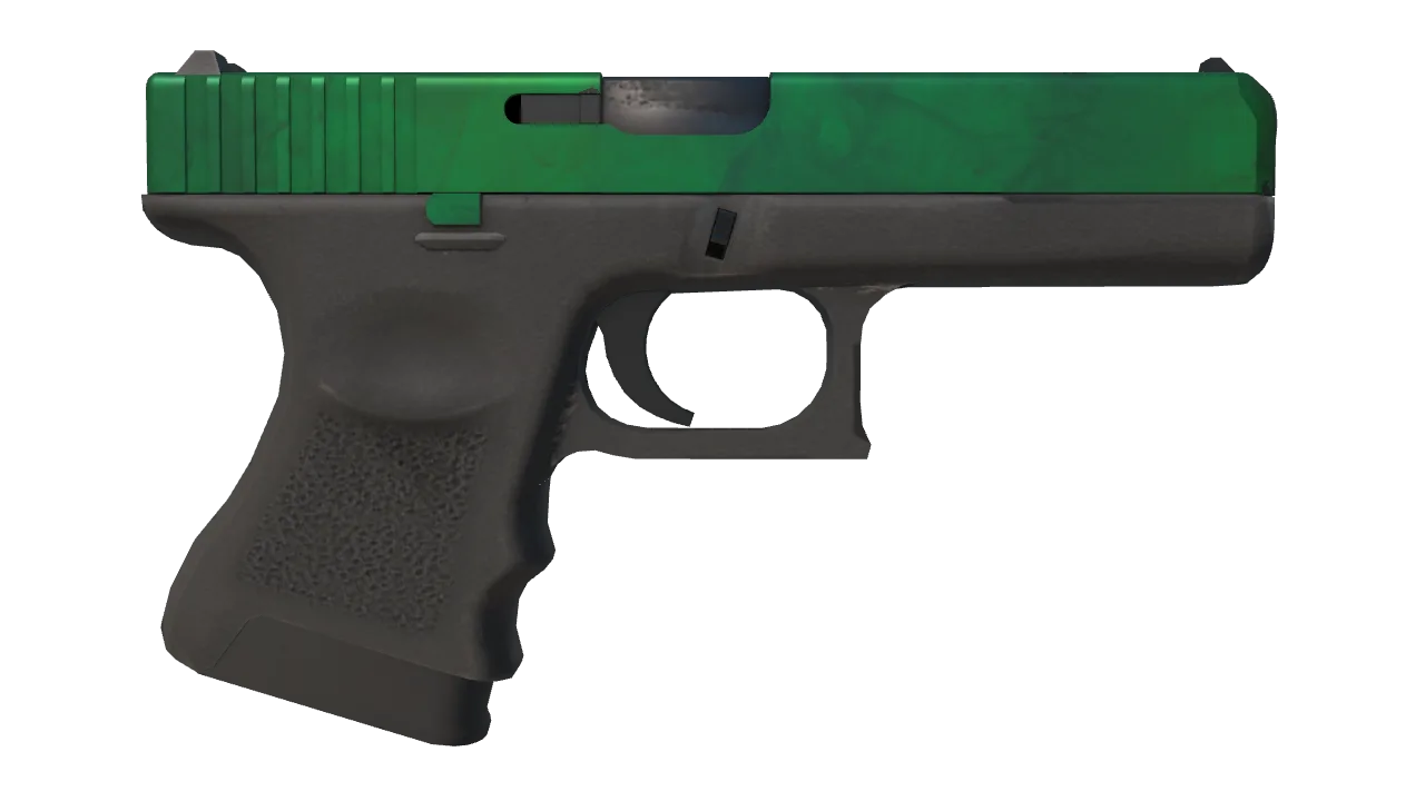 Glock-18 | Gamma Doppler (Emerald) seed #416, back