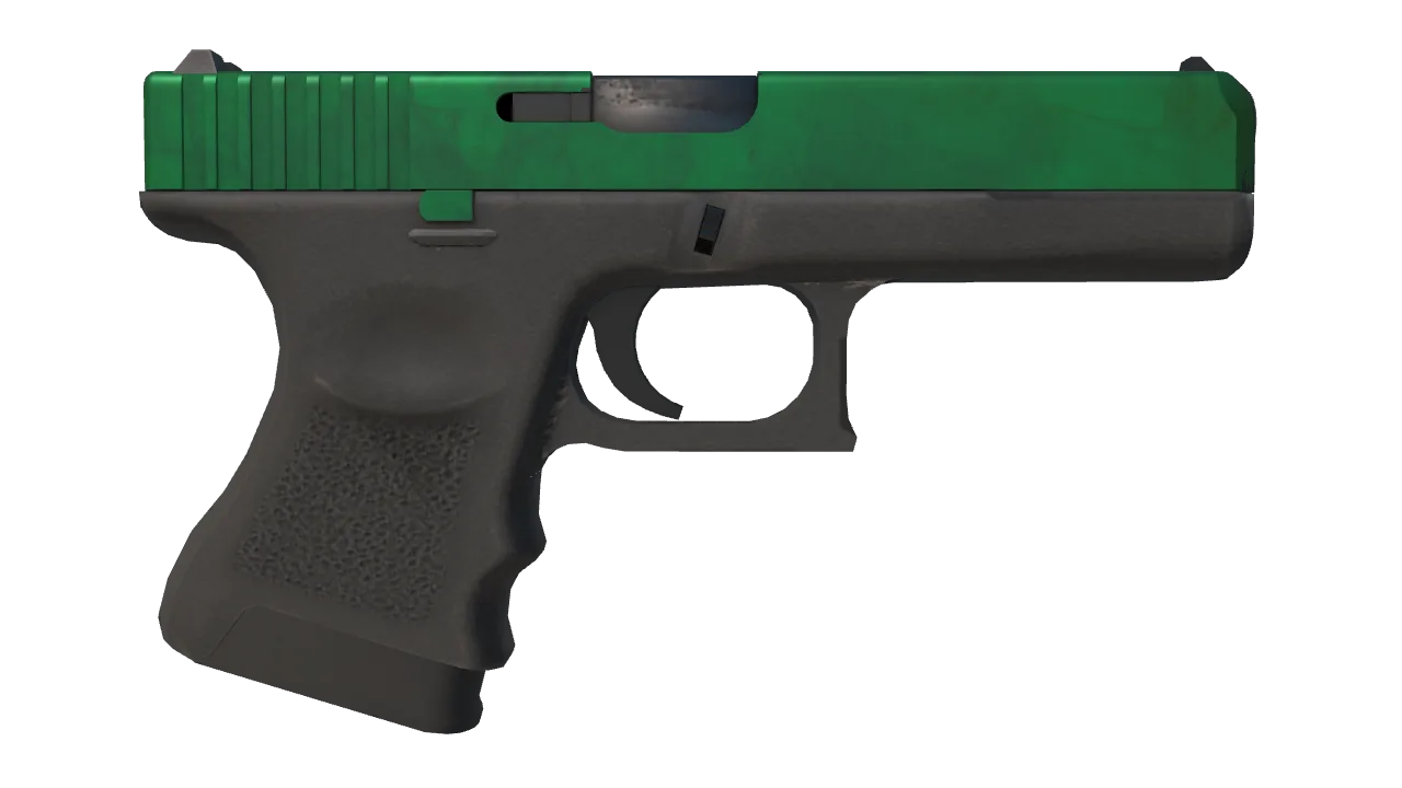 Glock-18 | Gamma Doppler (Emerald) seed #418, back