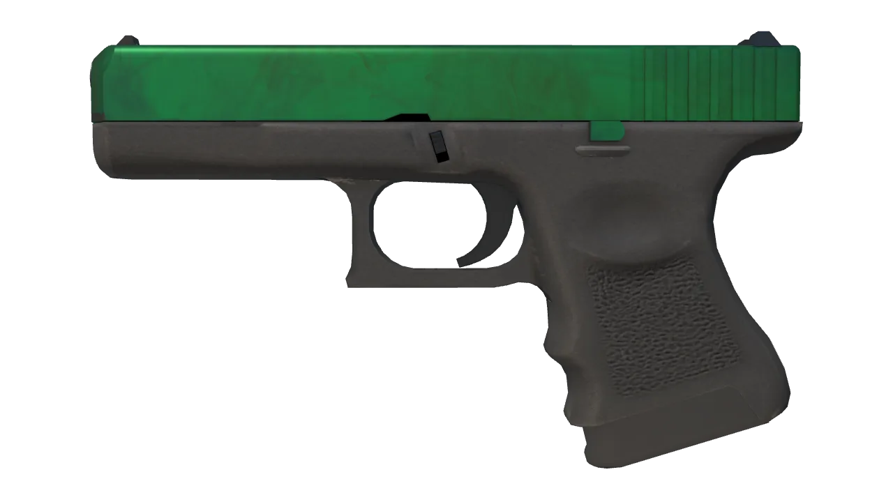 Glock-18 | Gamma Doppler (Emerald) seed #418, front