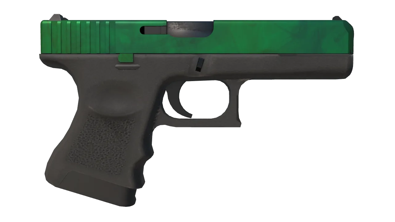 Glock-18 | Gamma Doppler (Emerald) seed #427, back